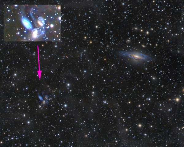 galaksi NGC 7331 dan 4 galaksi akan bertabrakan